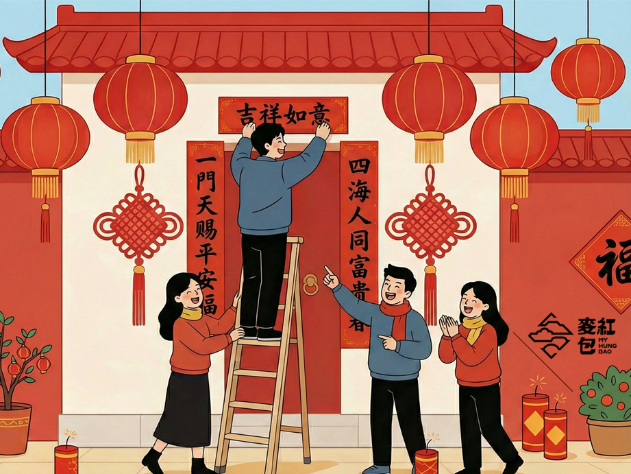 春聯要怎麼貼,春聯