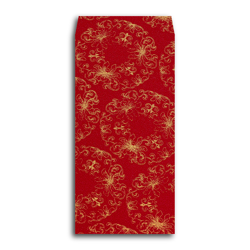 【中式】100g紅繡球紋